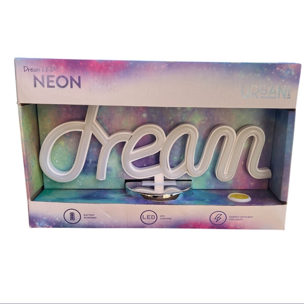 Dream Urban Shop LED Neon Light Tabletop Accent Light Timer Night Light